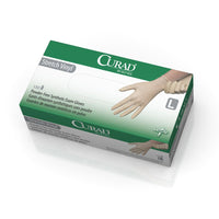 Curad Powder-Free Stretch Vinyl Exam Gloves Large 150 ct Box