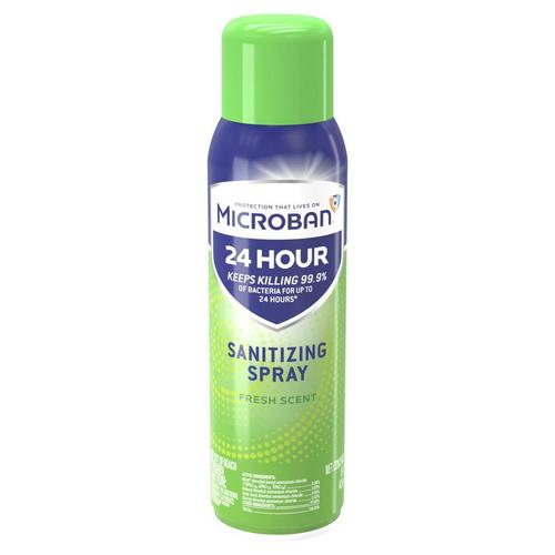 Microban 24 Hour Disinfectant Sanitizing Spray Fresh Scent 15 oz