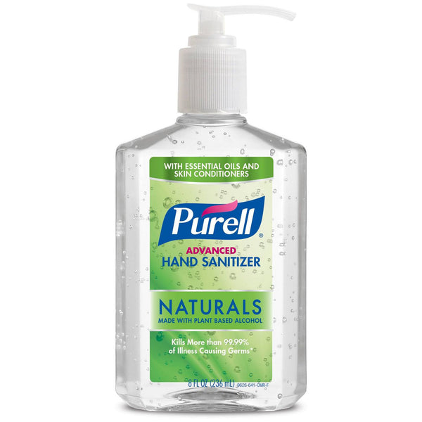 Purell Advanced Hand Sanitizer Naturals with Plant Based Alcohol Pump Bottle  8 oz