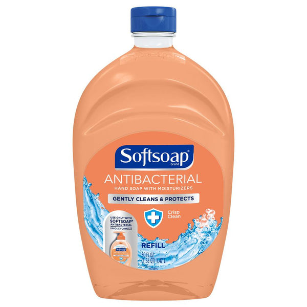 Softsoap Anti-Bacterial Crisp Clean Liquid Hand Soap Refill 50 oz